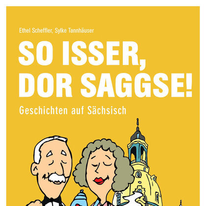 Plakat für die Veranstaltung "Typisch Sächsisch" in der Mediothek Borna